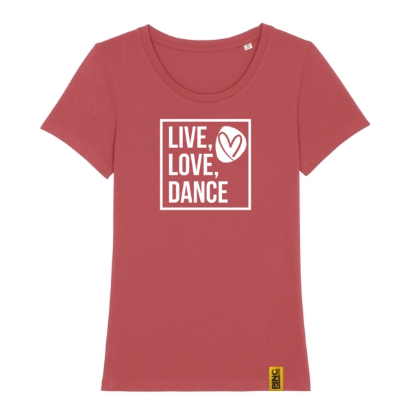 LIVE LOVE DANCE Bio Damenshirt